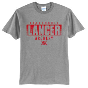 NS Lancer Archery Unisex Short Sleeve Tee-Athletic Heather
