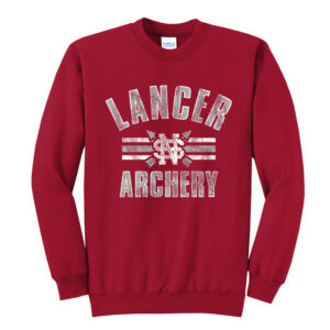 NS Lancer Archery Unisex Crewneck Sweatshirt-Red