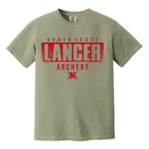 NS Lancer Archery Unisex Comfort Colors Pigment Dyed Short Sleeve Shirt-Sandstone