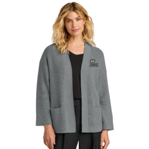 US Army Engineers New Orleans Mercer and Mettle Women’s Open Cardi-Gusty Grey Heather