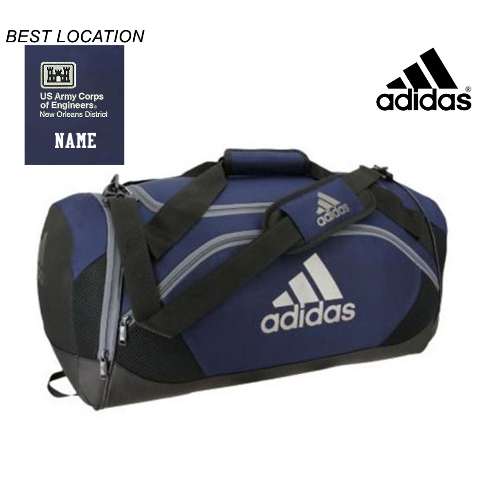 US Army Engineers New Orleans Adidas Team Issue II Medium Duffel-Navy