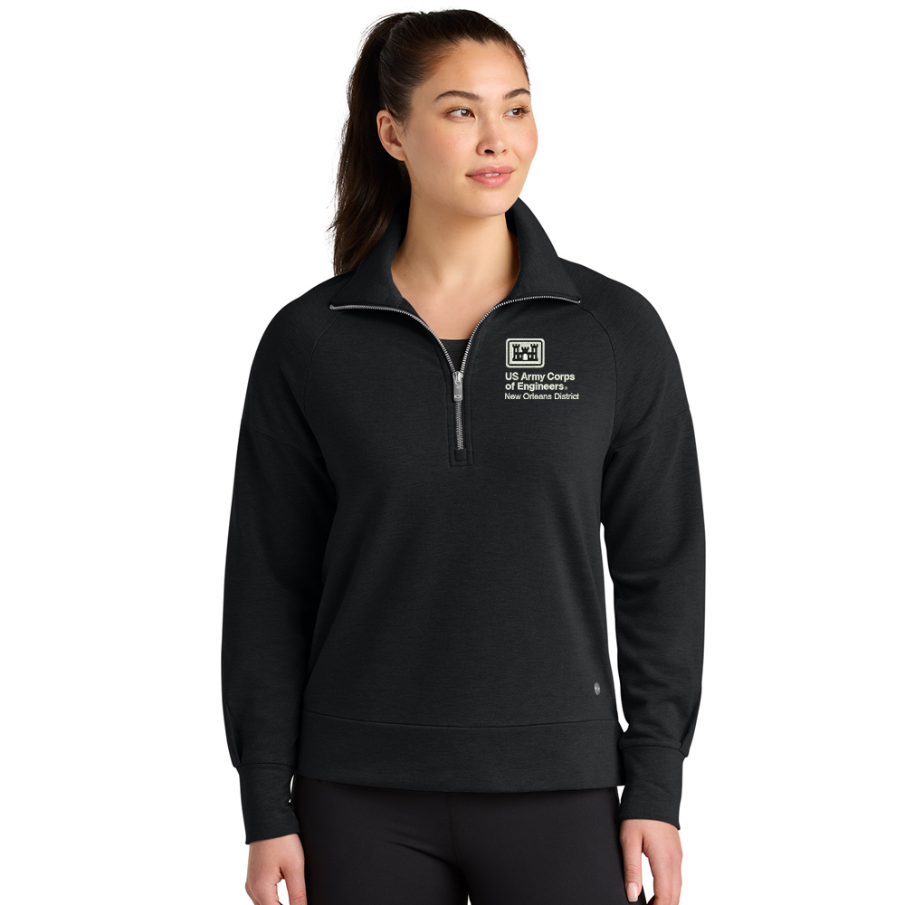 US Army Engineers New Orleans OGIO Women’s Luuma 1/2-Zip-Black (M-4X)