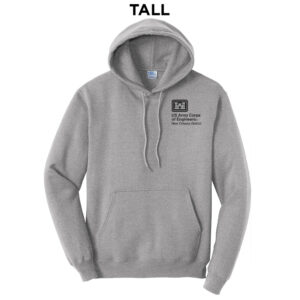 US Army Engineers New Orleans Tall Fleece Hooded Sweatshirt-Athletic Heather