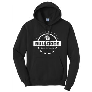 Bett Bulldogs BB Unisex Fleece Hooded Sweatshirt-Black