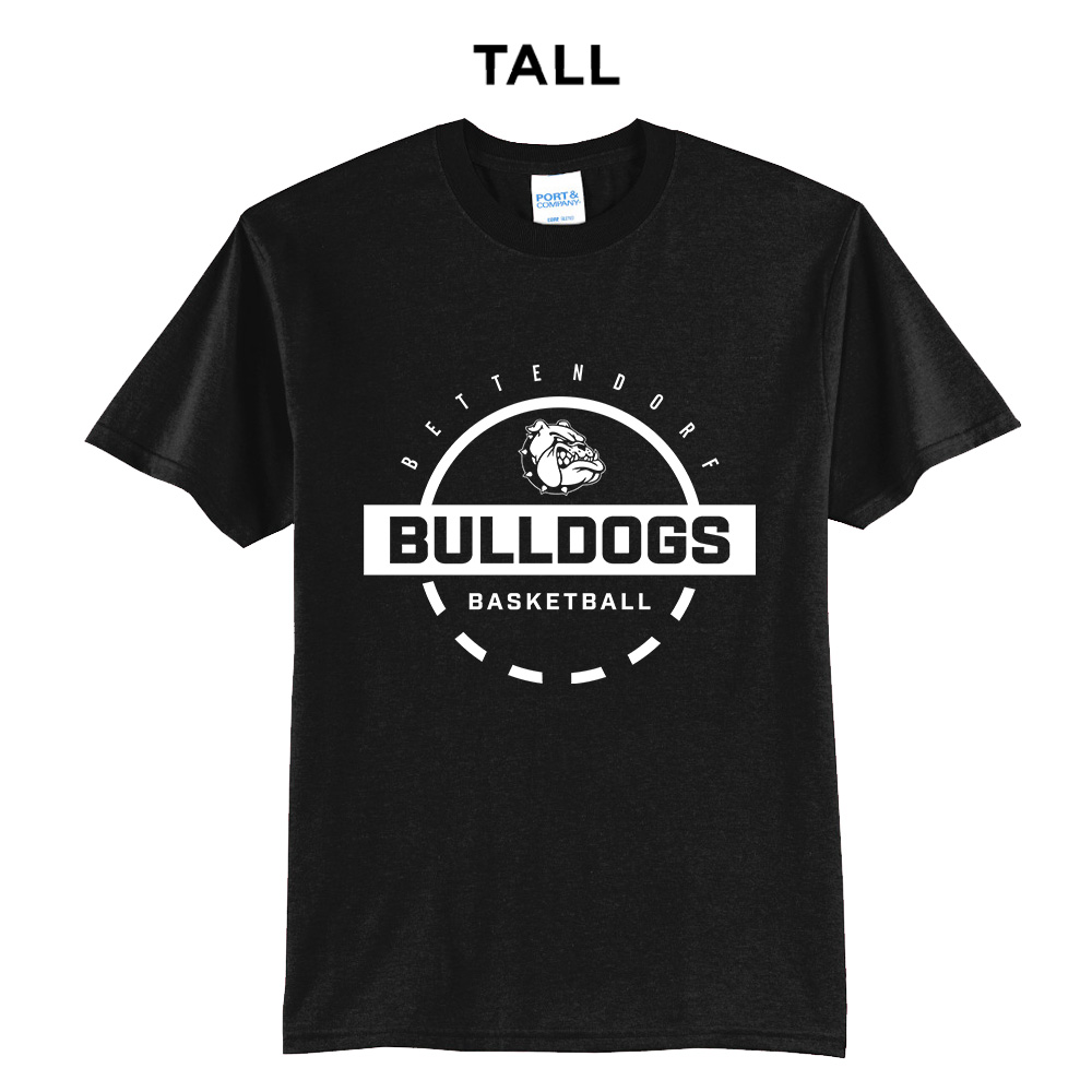 Bett Bulldogs BB Tall Short Sleeve Tee-Black