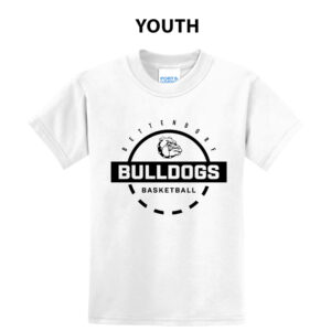 Bett Bulldogs BB Youth Short Sleeve Tee-White