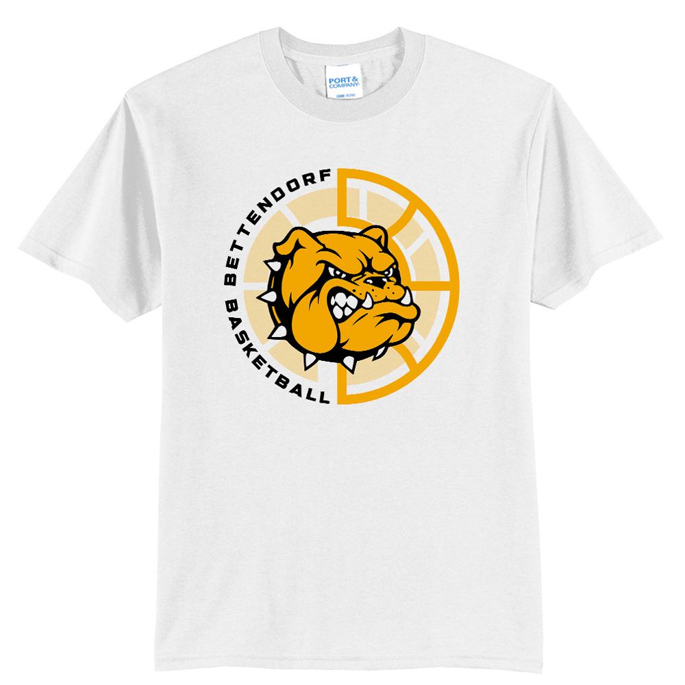 Bett Bulldogs BB Unisex Short Sleeve Tee-White