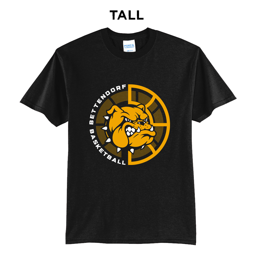 Bett Bulldogs BB Tall Short Sleeve Tee-Black