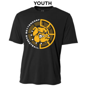 Bett Bulldogs BB YOUTH Cooling Performance Tshirt-Black
