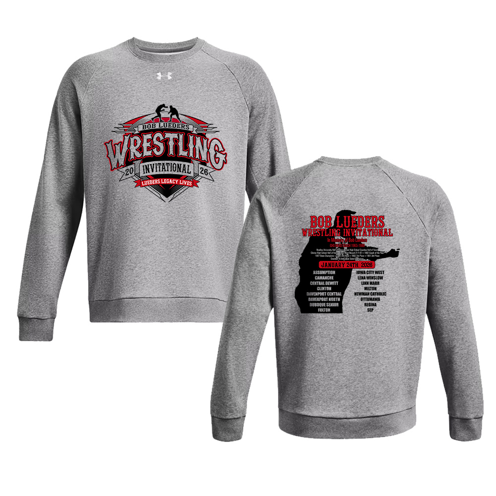 Bob Lueders Under Armour UA Rival Fleece Crewneck Sweatshirt Adult-Castlerock