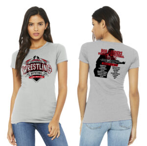 Bob Lueders Bella and Canvas Women’s Slim Fit Short Sleeve combed ring spun cotton T-Shirt-Silver