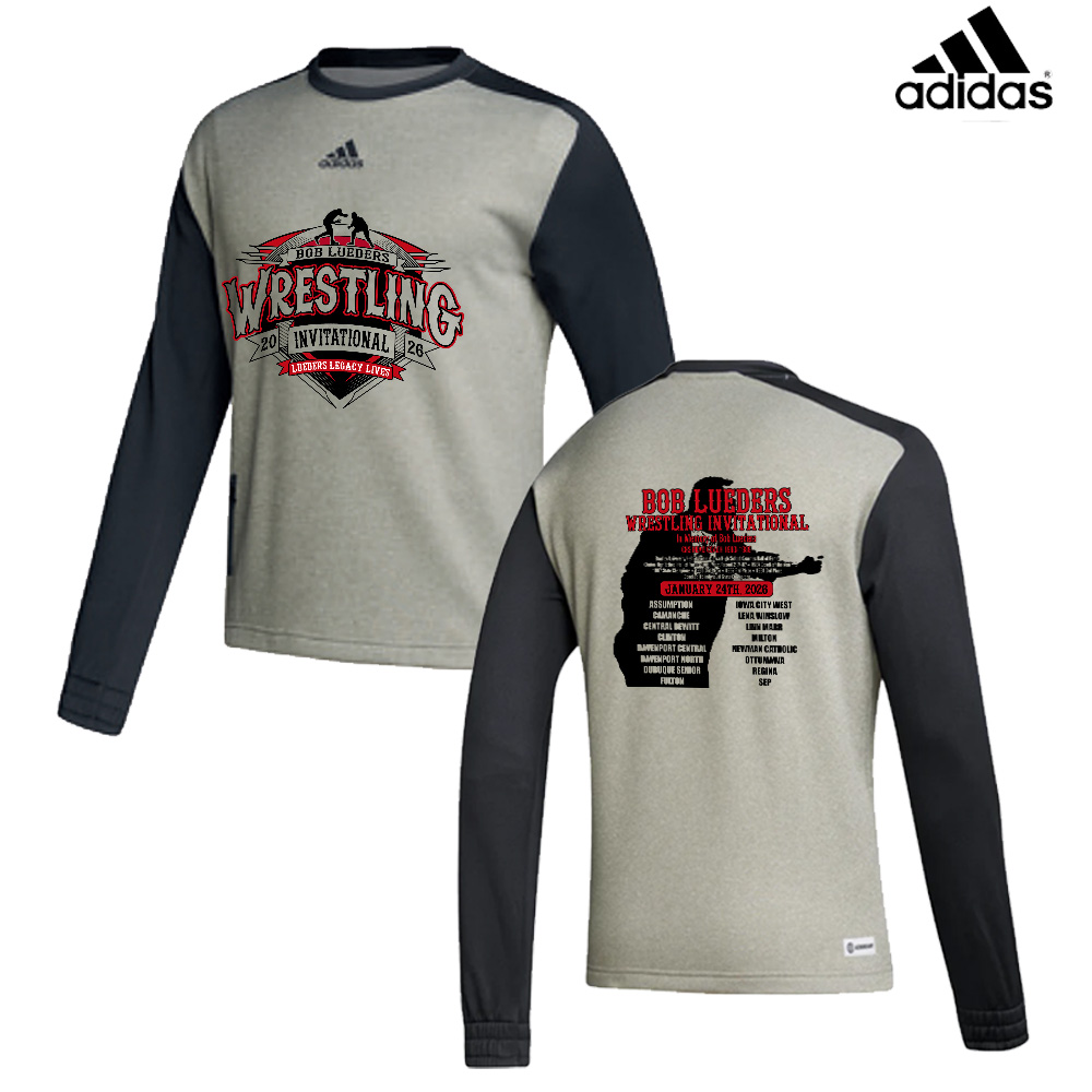 Bob Lueders adidas Men's Team Issue Crew-Black/Medium Grey Heather (M-2x)