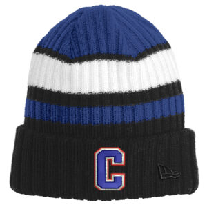 Camanche New Era Ribbed Tailgate Beanie-Royal/Black/White