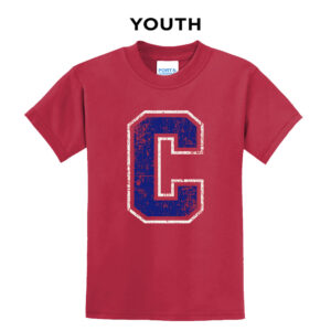 Camanche Youth Short Sleeve Tee-Red