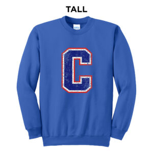 Camanche Tall Fleece Crewneck Sweatshirt-Royal