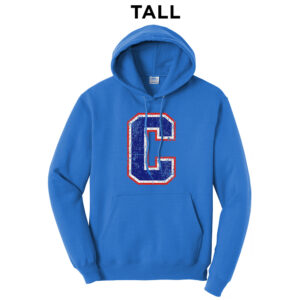 Camanche Tall Fleece Hooded Sweatshirt-Royal