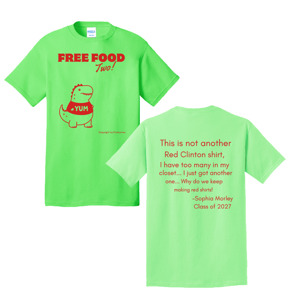 CHS Free Food Unisex Short Sleeve Tee-Neon green