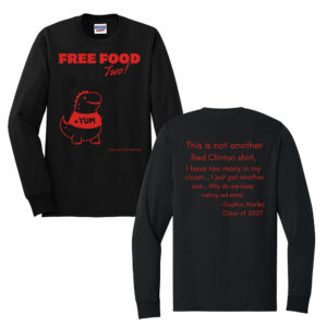 CHS Free Food  Unisex Cotton Long Sleeve Tee-Black