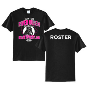 River Queen State Wrestling Unisex Short Sleeve Tee-Black