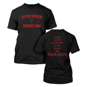 CMS River Queen Wrestling Unisex Short Sleeve Tee-Black