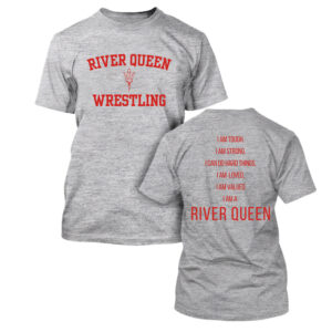 CMS River Queen Wrestling Unisex Short Sleeve Tee-Sport Grey