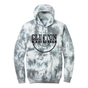 CMS River Queen Wrestling Unisex Crystal Tie-Dye Pullover Hoodie-Grey