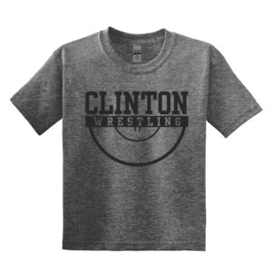 CMS River Queen Wrestling Youth Short Sleeve Tee-Graphite Heather