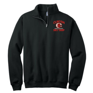 CMS Ski Trip JERZEES Unisex Nublend Cadet Collar Sweatshirt-Black