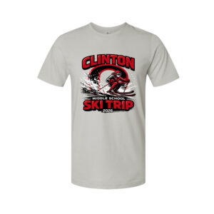 CMS Ski Trip Unisex Premium Short Sleeve Tee-Heather Grey