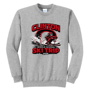 CMS Ski Trip Unisex Fleece Crewneck Sweatshirt-Athletic heather
