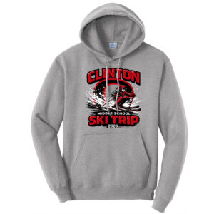 CMS Ski Trip Unisex Fleece Hooded Sweatshirt-Athletic Heather