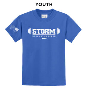 Storm Strength Speed Youth Short Sleeve Tee-Royal