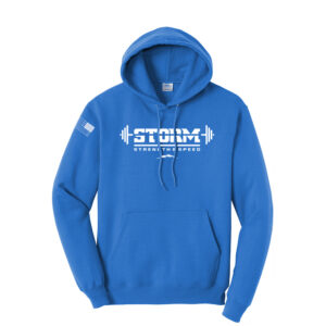 Storm Strength Speed Unisex Fleece Hooded Sweatshirt-Royal