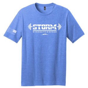 Storm Strength Speed District Perfect Blend CVC Tee Unisex-Heather Royal