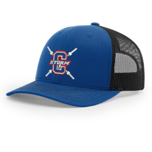 Storm Strength Speed Richardson Pro Crown Mesh Back Adjustable back cap Split-Royal/Black