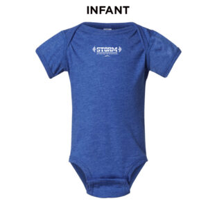 Storm Strength Speed Infant Fine Jersey Bodysuit-Vintage Royal