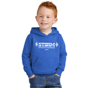 Storm Strength Speed Toddler Pullover Hooded Sweatshirt-Royal