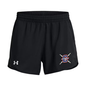 Storm Strength Speed Women’s UA Fly-By Unlined 3″ Shorts-Black