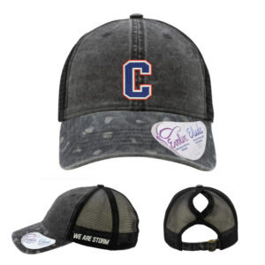 Storm BB Infinity Her Women’s Printed Visor with Mesh Back Cap-Black/Black Leopard