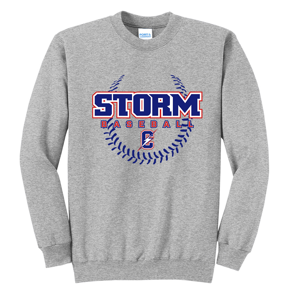 Storm BB Unisex Fleece Crewneck Sweatshirt-Athletic Heather