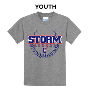 Storm BB Youth Short Sleeve Tee-Athletic Heather