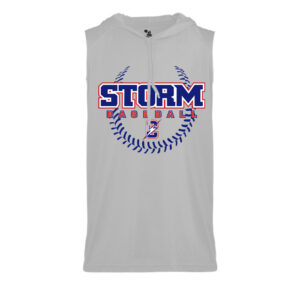 Storm BB Badger B-Core Sleeveless Hood Tee-Silver