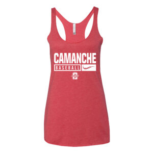 Storm BB Next Level Women’s Triblend Racerback Tank-Vintage Red