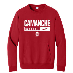 Storm BB Unisex Core Fleece Crewneck Pocket Sweatshirt-Red