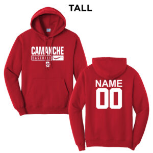 Storm BB Tall Fleece Hooded Sweatshirt-Red