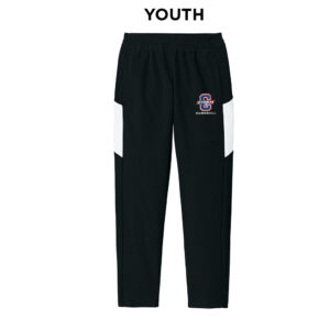 Storm BB Sport-Tek Youth Travel Pant-Black/White
