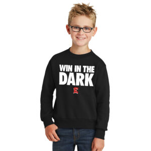 DM East Football Youth Fleece Crewneck Sweatshirt-Black