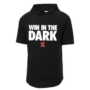 DM East Football Sport Tek Men PosiCharge Triblend Wicking Short Sleeve Hoodie-Black