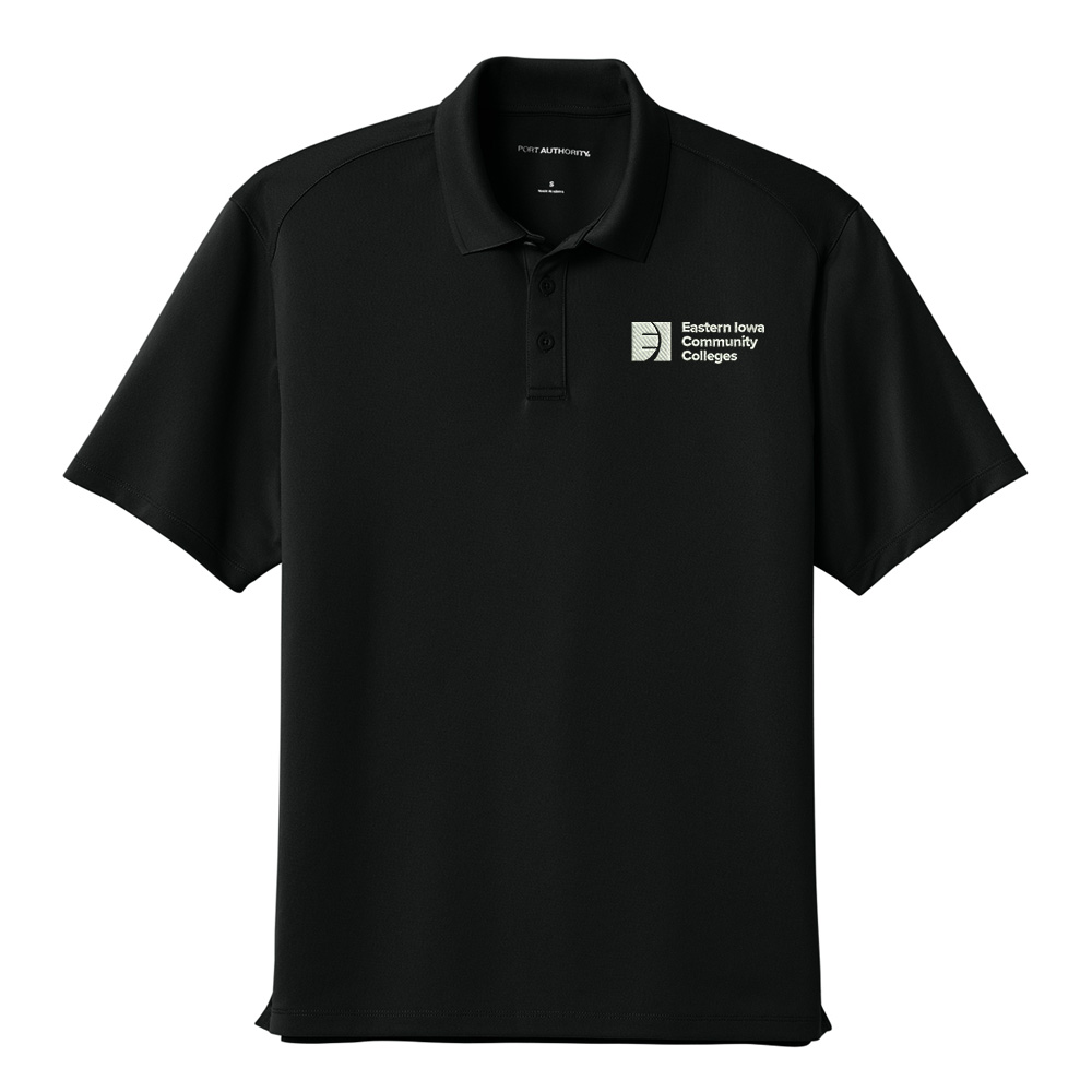 EICC Port Authority Men Wearever Performance Pique Polo-Deep Black