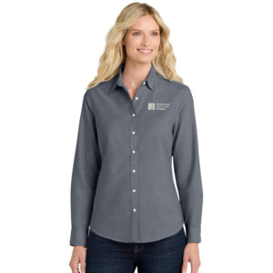 EICC Port Authority Ladies SuperPro Oxford Shirt-Black